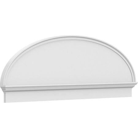 Ekena Millwork Elliptical Smooth Architectural Grade PVC Combination Pediment, 68"W x 23-7/8"H x 2-3/4"P PEDPC068X240ELL00